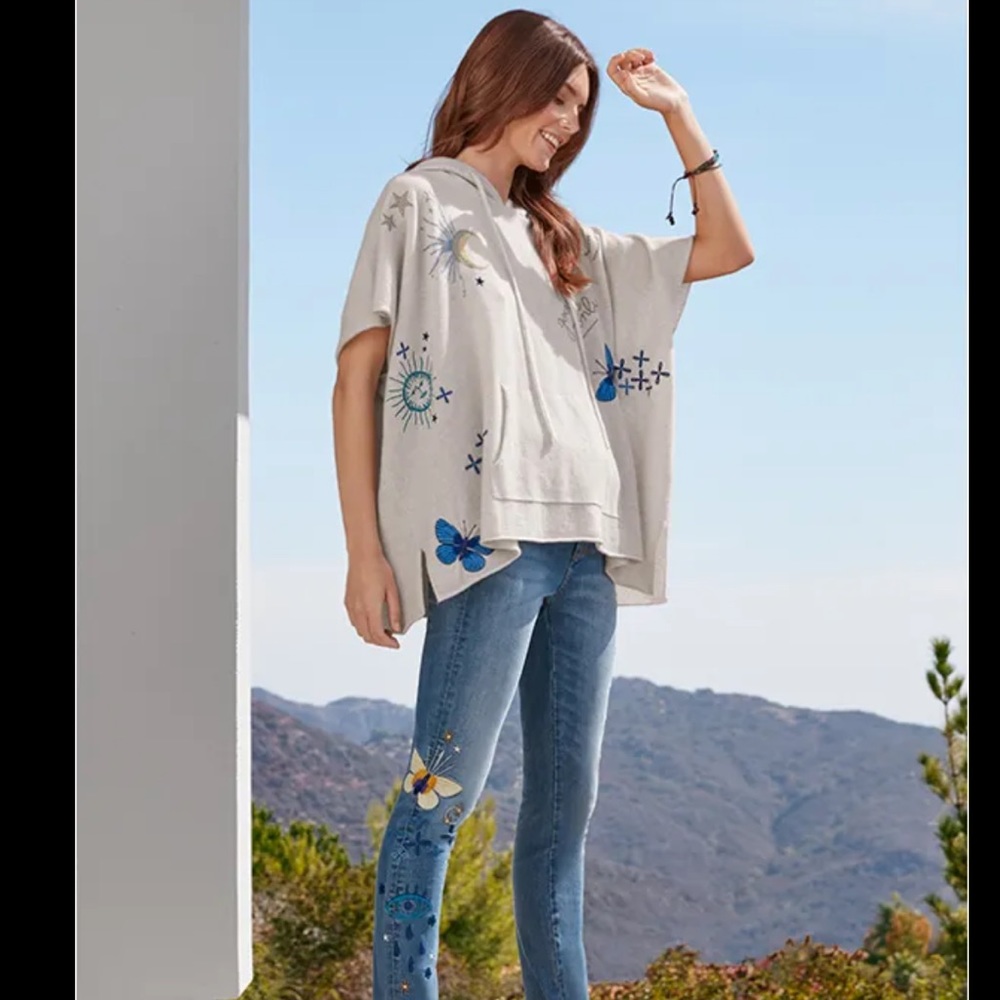 NWT in bag! Johnny Was GOOD VIBES PONCHO